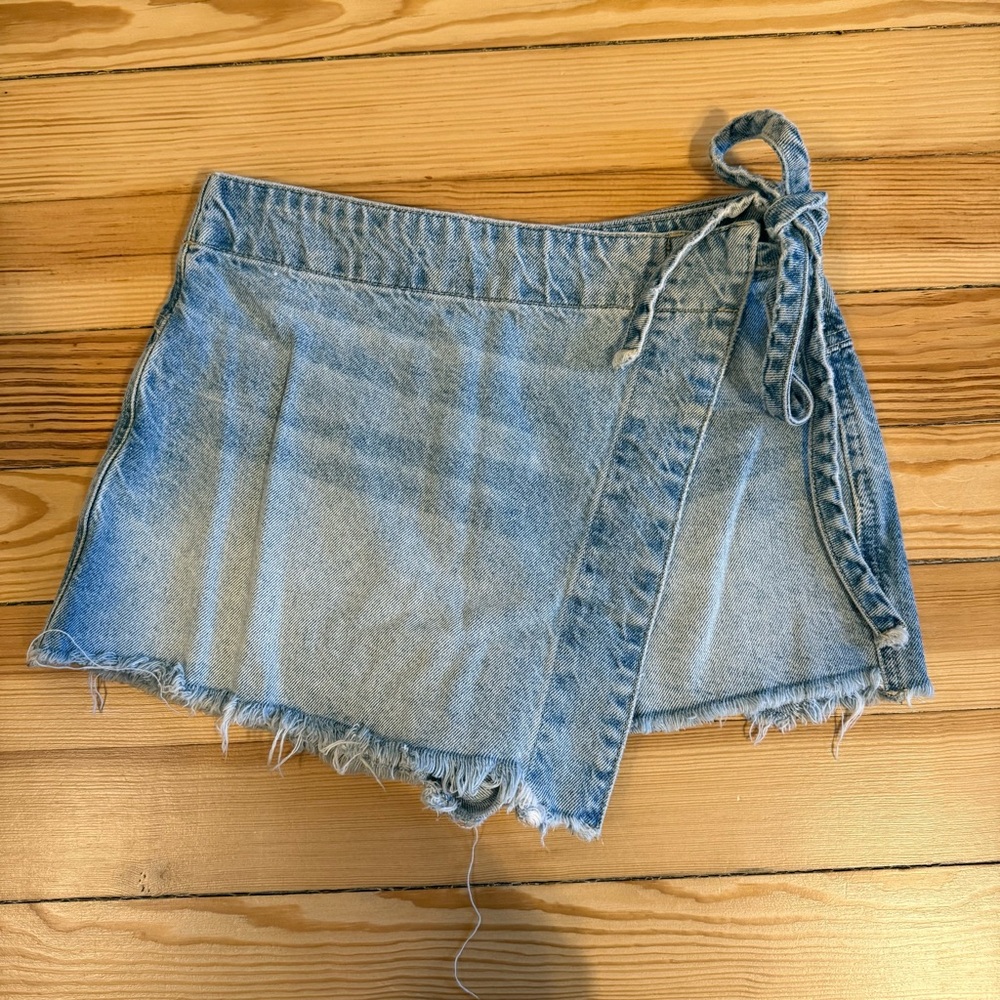 Free People Emmy Denim Skort